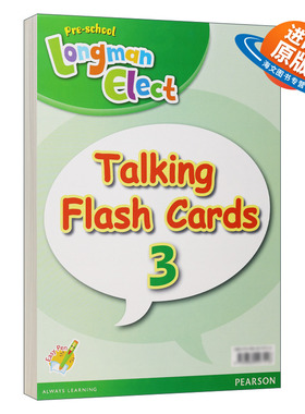 英文原版 Preschool Longman Elect Talking Flashcard 3 彩卡3 教学卡片 3-6岁英语教材 英文版 进口英语原版