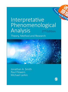 英文原版 Interpretative Phenomenological Analysis 解释现象学分析 理论 方法与实验 英文版 进口英语原版书籍