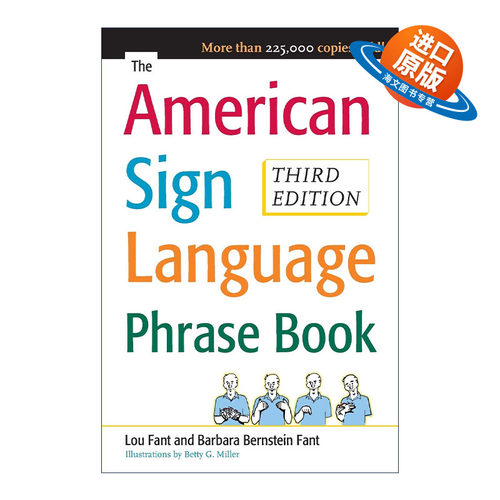 英文原版 American Sign Language Phrase Book 美国手语短语书 第3版 英文版 进口英语原版书籍