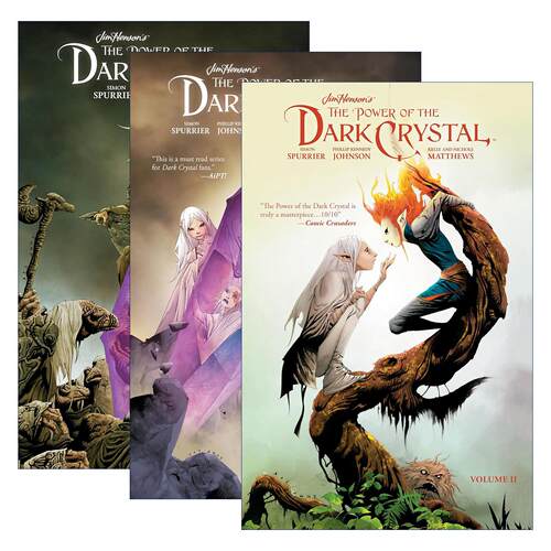 英文原版 Jim Henson's The Power of the Dark Crystal系列3册 黑暗水晶的魔力 同名奇幻电影漫画 英文版 进口英语原版书籍