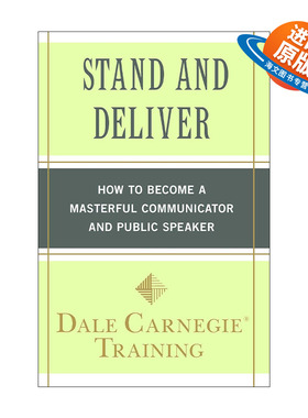 英文原版 Stand and Deliver 站起来 说出来 如何成为卓越的沟通者和演讲者 戴尔卡内基训练 英文版 进口英语原版书籍