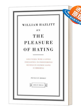 英文原版 On the Pleasure of Hating 威廉哈兹里特 论憎恨的乐趣 英文版 进口英语原版书籍
