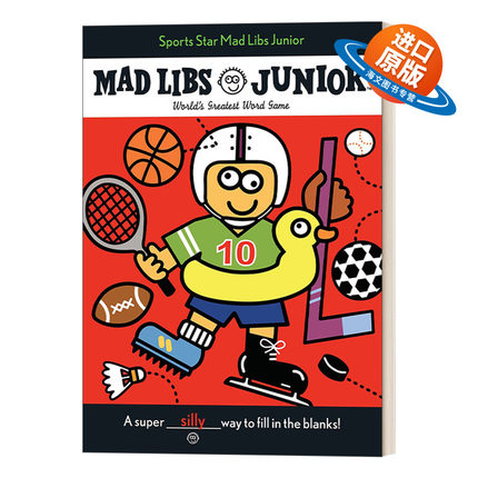 英文原版 Sports Star Mad Libs Junior World's Greatest Word Game 体育明星 儿童英语文字游戏 英文版 进口英语原版书籍
