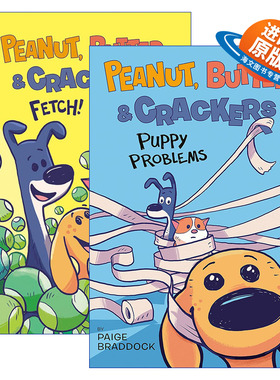 英文原版 Peanut  Butter  and Crackers 花生，黄油和饼干系列2册 儿童幽默漫画 Paige Braddock 英文版 进口英语原版书籍