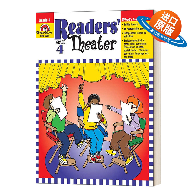 英文原版 Readers' Theater Grade 4 小读者大剧场话剧编排练习 四年级 英文版 进口英语原版书籍儿童外文书