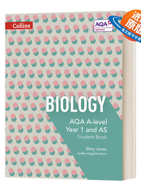 英文原版 AQA A Level Biology Year 1 and AS Student Book 柯林斯AQA A Level生物学生用书1 英文版 进口英语原版书籍