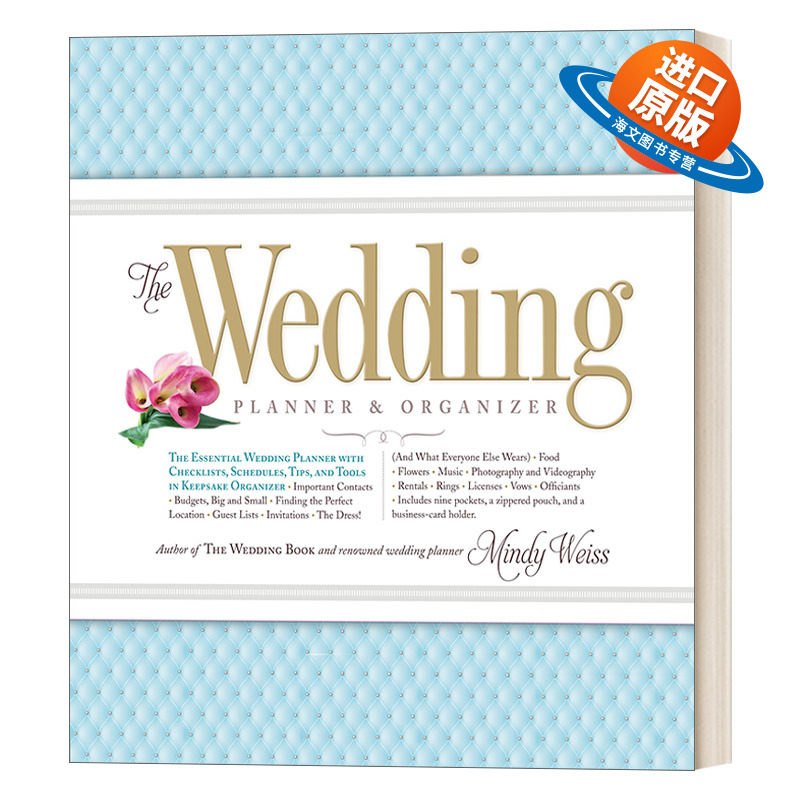 英文原版 The Wedding Planner & Organizer 婚礼策划及组织 著名婚礼策划师Mindy Weiss 英文版 进口英语原版书籍