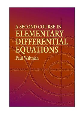 英文原版 A Second Course in Elementary Differential Equations 初等微分方程第二课程 应用数学 英文版 进口英语原版书籍