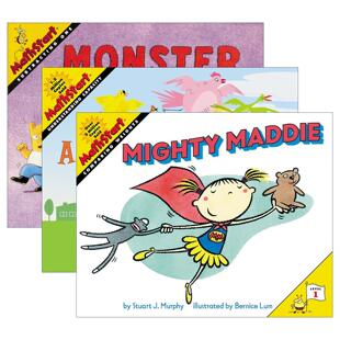 英文原版 Mathstart Level 1 数学启蒙绘本1级系列3册 怪物音乐椅 小鸟的房子 英文版 进口英语原版书籍