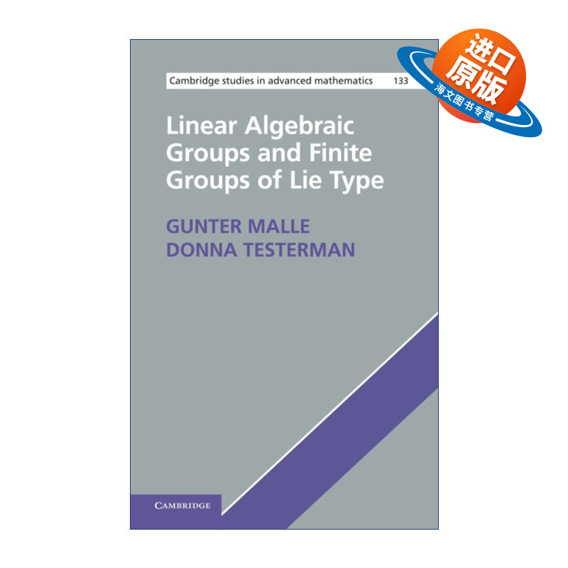 英文原版 Linear Algebraic Groups and Finite Groups of Lie Type 线性代数群和李型有限群 精装 英文版 进口书籍