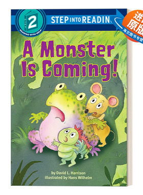 英文原版 Step into Reading 2 - A Monster is Coming! 怪兽来了 兰登分级阅读2 英文版 进口英语原版书籍