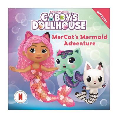 英文原版 DreamWorks Gabby's Dollhouse MerCat's Mermaid Adventure 梦工厂盖比的娃娃屋 美人鱼冒险 儿童动画奇幻故事 英文版