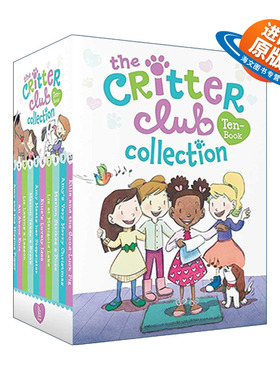 英文原版 The Critter Club Ten-Book Collection 动物俱乐部1-10册盒装 章节桥梁书 动物友谊主题 英文版 进口英语原版书籍