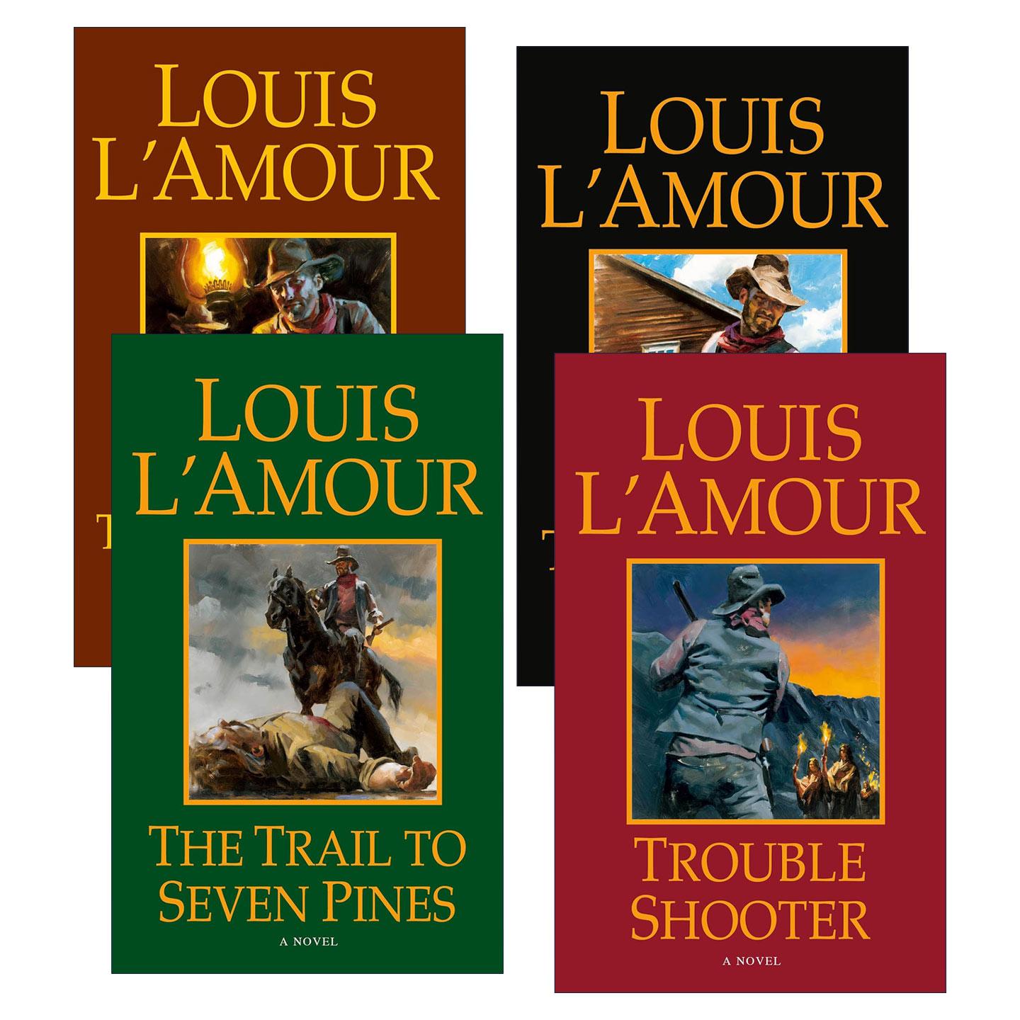 英文原版 Hopalong Cassidy 豪帕隆·卡西迪系列4册 西部冒险小说 路易斯·拉摩 动作冒险小说 英文版 进口英语原版书籍