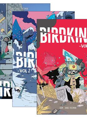 英文原版 Birdking 鸟之王系列1-3册 黑马漫画 奇幻冒险 Daniel Freedman 英文版 进口英语原版书籍