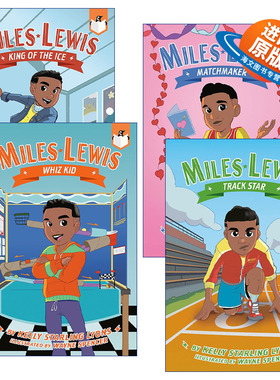 英文原版 Miles Lewis 迈尔斯·刘易斯系列4册 儿童运动章节桥梁故事书 Kelly Starling Lyons 英文版 进口英语原版书籍