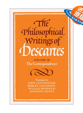 英文原版 The Philosophical Writings of Descartes 笛卡尔哲学著作集 卷三 英文版 进口英语原版书籍