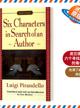 英文原版 Six Chars In Search of An Author 皮兰德娄 六个寻找剧作家的角色 英文版 进口英语原版书籍