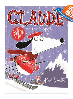 英文原版 Claude on the Slopes 克劳德去滑雪 章节桥梁书 英文版 进口英语原版书籍