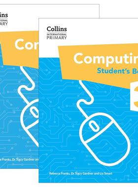 英文原版 Collins International Primary Computing 柯林斯国际小学计算机科学学生用书3+练习册2册 英文版 进口英语原版书籍