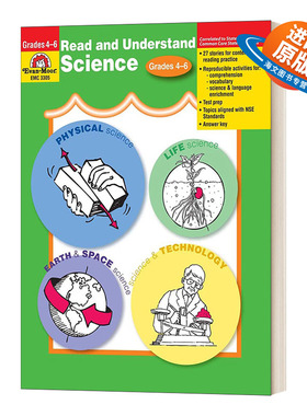 英文原版 Read & Understand Sicence Grade 4-6+ 阅读与理解系列 科学 四到六年级 英文版 进口英语原版书籍儿童外文书