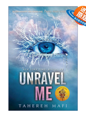 英文原版小说 Unravel Me 我不是一个怪物Shatter Me 2 英文版 进口英语原版书籍