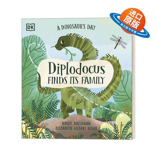 英文原版绘本 A Dinosaur's Day Diplodocus Finds Its Family 梁龙 了解恐龙物种系列 知识类绘本图画书 英文版 进口英语原版书籍