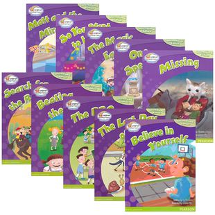 朗文小学英语分级阅读绘本6级10册 主题式经典故事 英文原版 Bright Readers 6 情景学科课外阅读读物 英文版英语词汇学习书籍