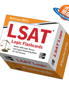 英文原版 McGraw-Hill's LSAT Logic Flashcards 美国法学院入学考试 闪卡 英文版 进口英语原版书籍