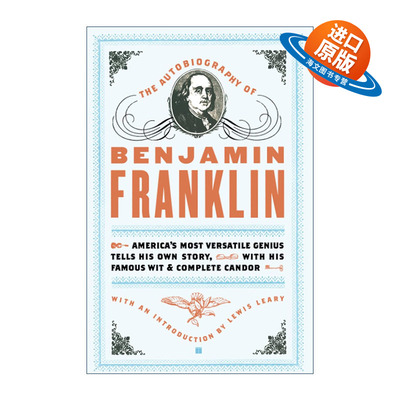 英文原版 The Autobiography of Benjamin Franklin 本杰明·富兰克林自传 英文版 进口英语原版书籍