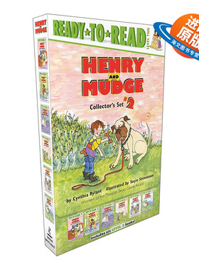 英文原版 Henry and Mudge Collector's Set 2 享利和玛吉6本套装合集2 Ready to Read L2 汪培珽第2阶段分级读物 进口英语书籍