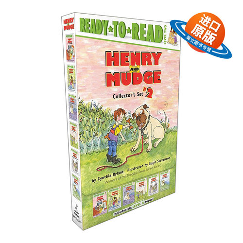 英文原版 Henry and Mudge Collector's Set 2 享利和玛吉6本套装合集2 Ready to Read L2 汪培珽第2阶段分级读物 进口英语书籍