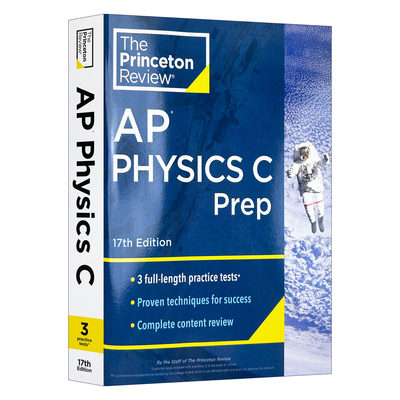 英文原版 Princeton Review AP Physics C Prep 17th Edition 普林斯顿评论AP物理C 第17版 2024 英文版 进口英语原版书籍