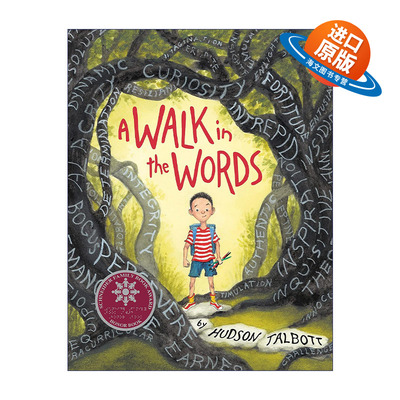 英文原版绘本 A Walk in the Words 漫步言语中 找寻自我的方式 儿童精装绘本 Hudson Talbott 英文版 进口英语原版书籍