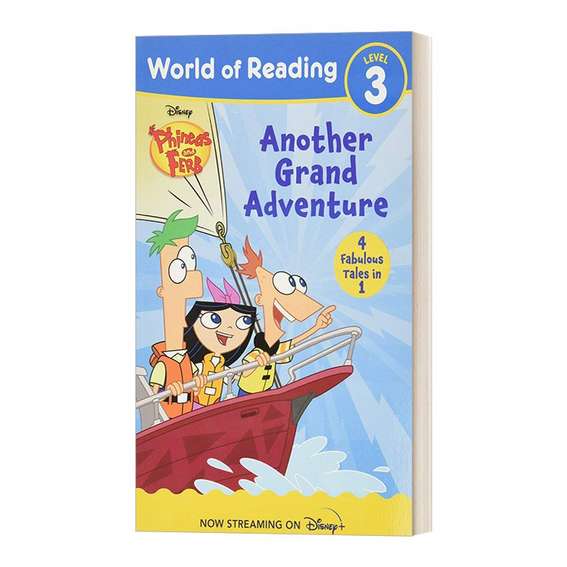 英文原版 World of Reading Phineas and Ferb Another Grand Adventure 飞哥与小佛 4合1故事合集 图画故事书 英文版 进口英语书