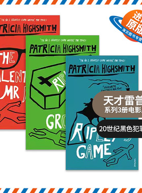 英文原版小说 The Talented Mr Ripley 天才雷普利系列3册 电影原著 雷普利的游戏 Patricia Highsmith 英文版 进口英语原版书籍