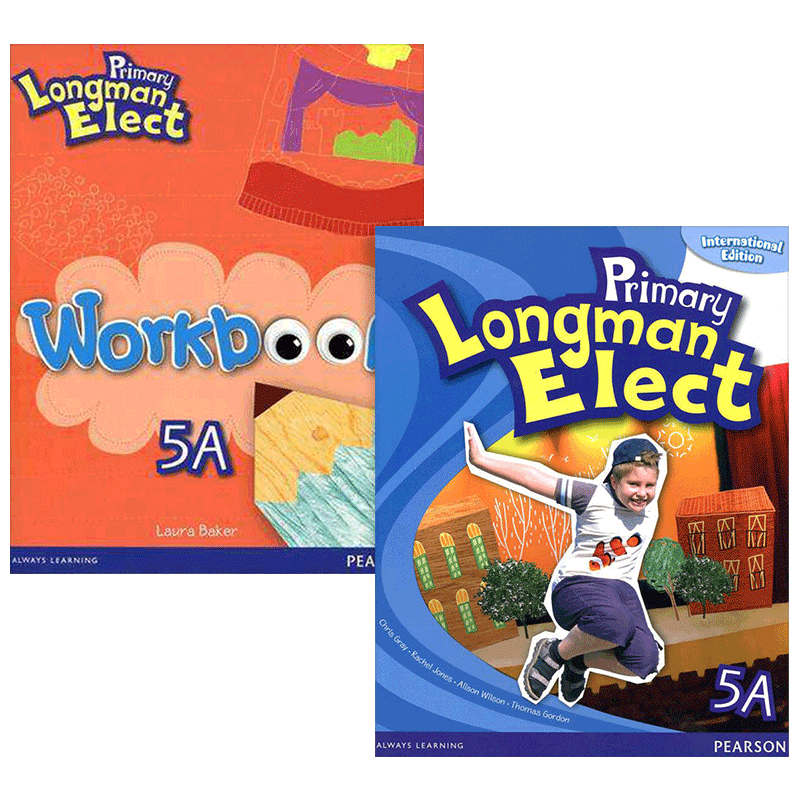 培生香港朗文小学英语教材5a全套 英文原版 Pearson Primary Longman Elect 5A 学生用书+练习册2本 英文版进口英语书籍