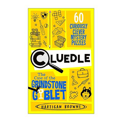 英文原版 Cluedle The Case of the Grindstone Goblet 解谜益智游戏书 磨石高脚杯案 60道推理解密谜题 进口英语原版书籍