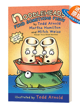 英文原版 Noodleheads Something Fishy 傻瓜面条头小子3 面条头钓鱼记 全彩漫画 英文版 进口英语原版书籍儿童外文书