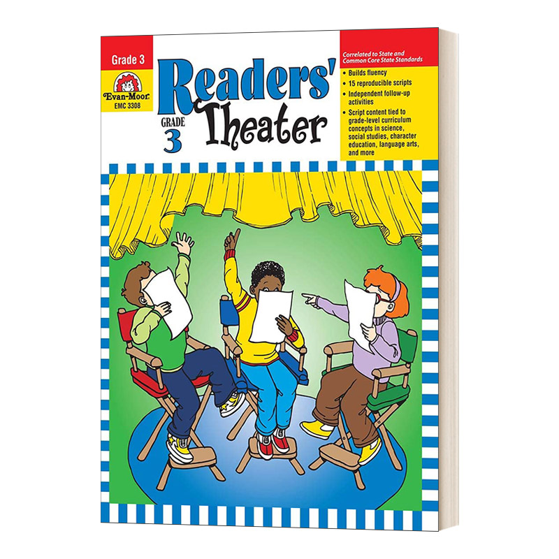 英文原版 Readers' Theater Grade 3 小读者大剧场话剧编排练习 三年级 英文版 进口英语原版书籍儿童外文书