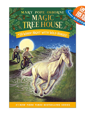 英文原版 Windy Night with Wild Horses Mth39 风夜野马 神奇树屋39 精装 英文版 进口英语原版书籍