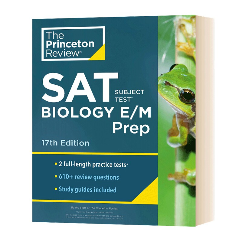 biology prep 17 普林斯顿sat科目考试生物学e/m大学预科备考 英文版