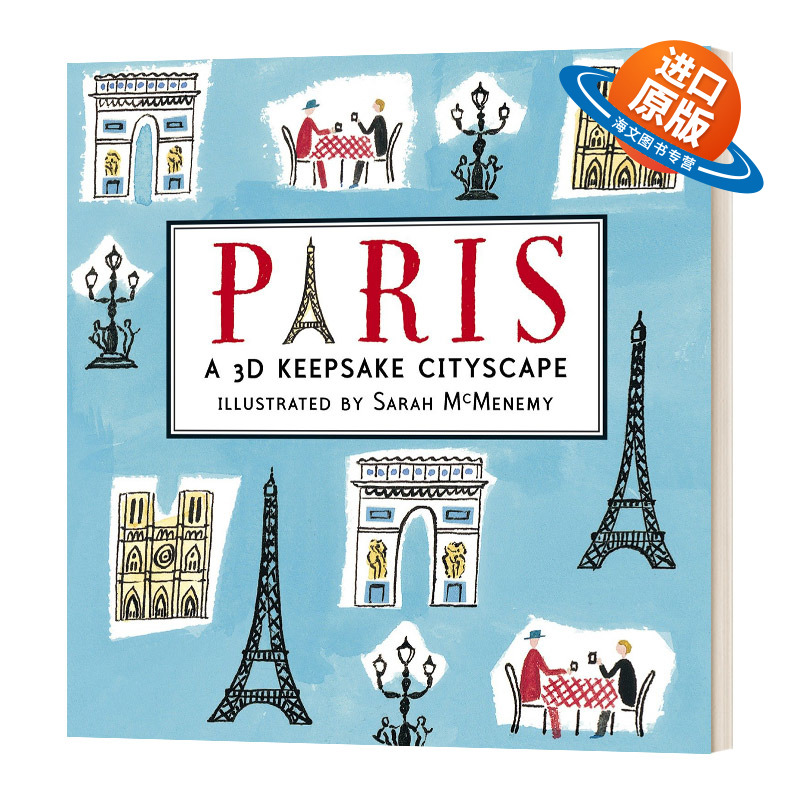 英文原版 Paris Panorama Pops 巴黎 小开本全景精装立体书 英文版 进口英语原版书籍