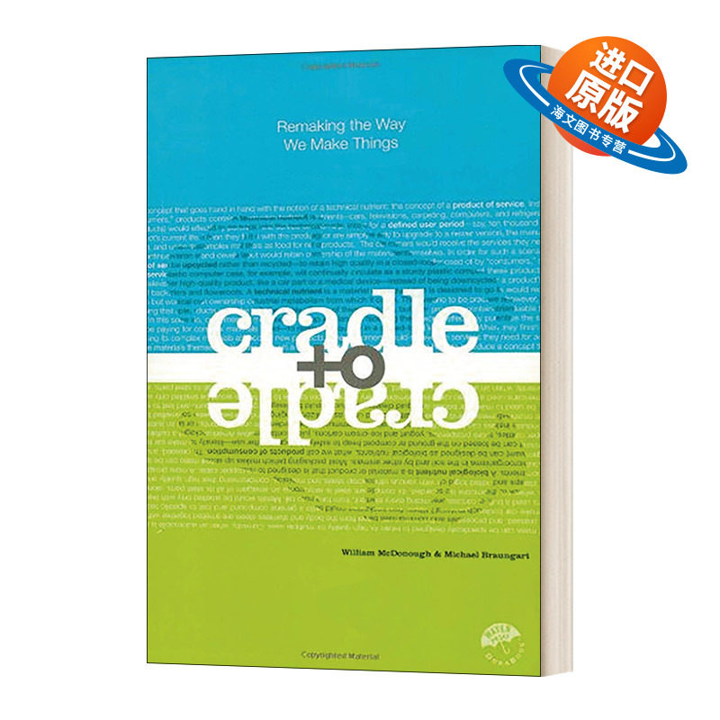 英文原版小说 Cradle to Cradle 从摇篮到摇篮 重塑我们的制造方式 英文版 进口英语原版书籍