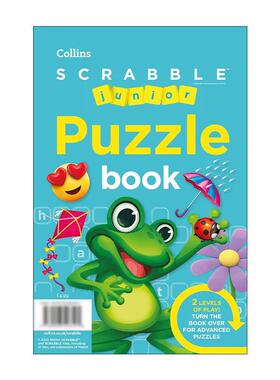 英文原版 Collins SCRABBLE? Junior Puzzle Book 柯林斯少儿拼写谜题益智游戏书 英文版 进口英语原版书籍