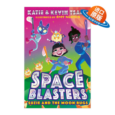英文原版 Space Blasters Suzie And The Moon Bugs 太空冒险小分队2 苏茜与月球害虫 儿童太空科幻章节书 英文版 进口英语原版书