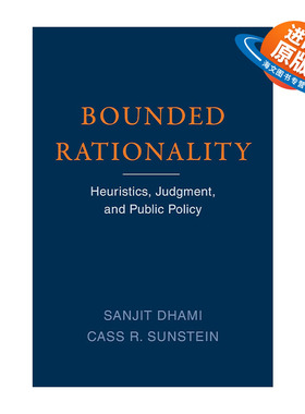 英文原版 Bounded Rationality 有限理性 启发法 判断和公共政策 Nudge助推作者 Cass R. Sunstein 英文版 进口英语原版书籍