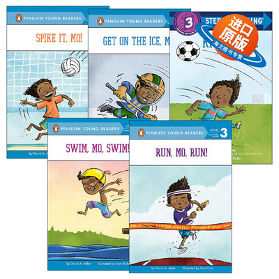 英文原版 Step into Reading 3 运动小子Mo系列5册 运动主题读物 企鹅兰登分级读物 Mo Jackson 英文版 进口英语原版书籍