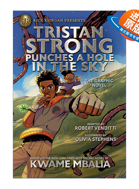 英文原版 Tristan Strong Punches a Hole in the Sky 特里斯坦1 图像小说 Rick Riordan Presents波西杰克逊书系 奇幻小说 英文版