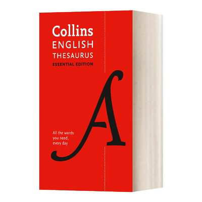 英文原版 Collins English Thesaurus Essential Edition 柯林斯英语同义词词典 精装精华版 英文版 进口英语原版书籍